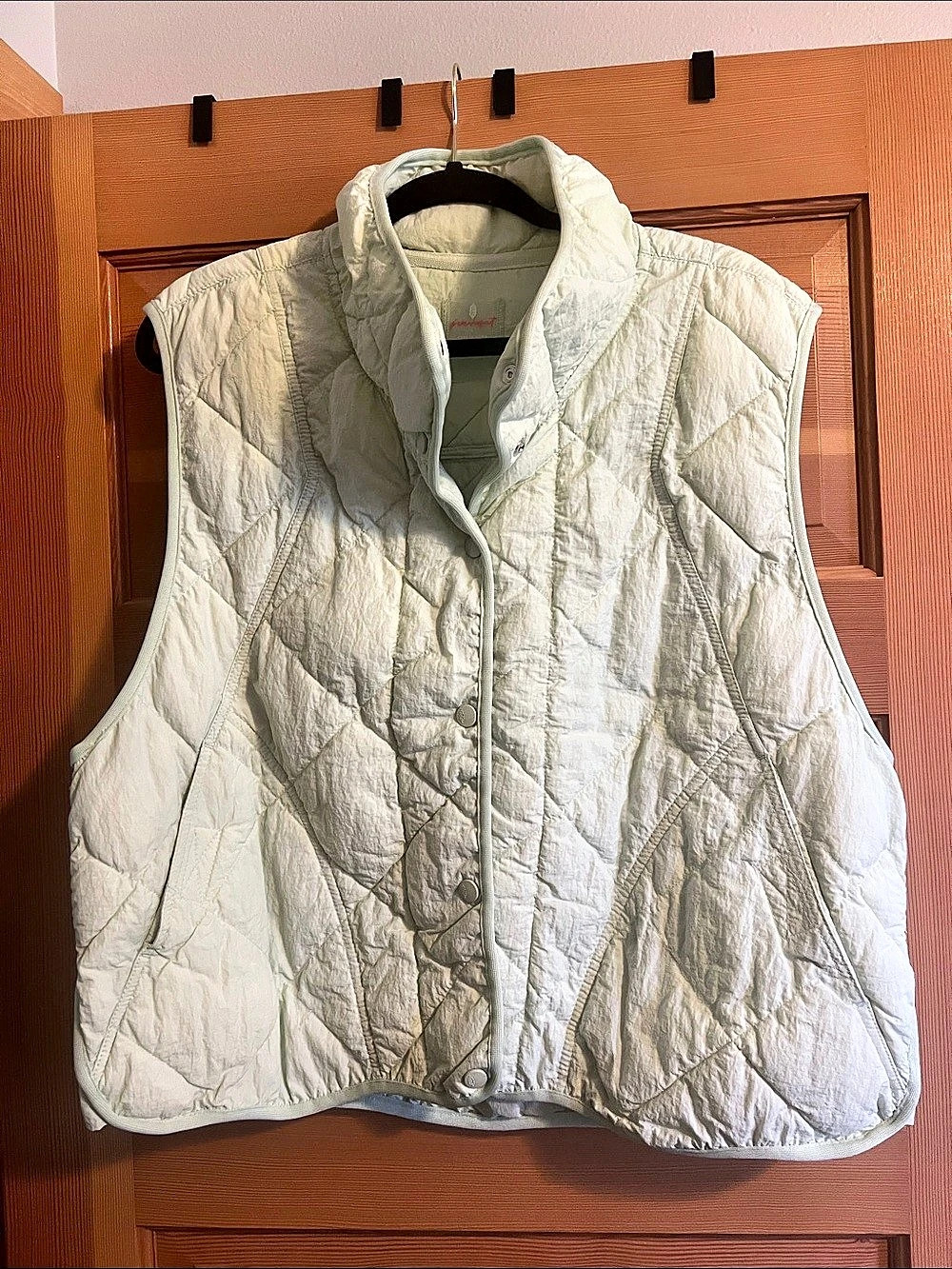 Free People Quinn Quilted Puffer Vest light mint green